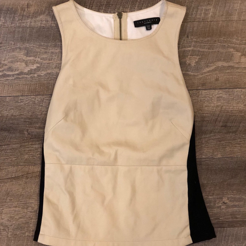 Sanctuary (fake) leather tank